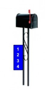 reflective address marker